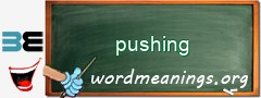 WordMeaning blackboard for pushing